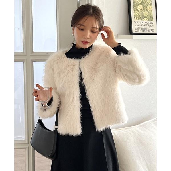 「by muni:r」 ジャケット FREE アイボリー レディース