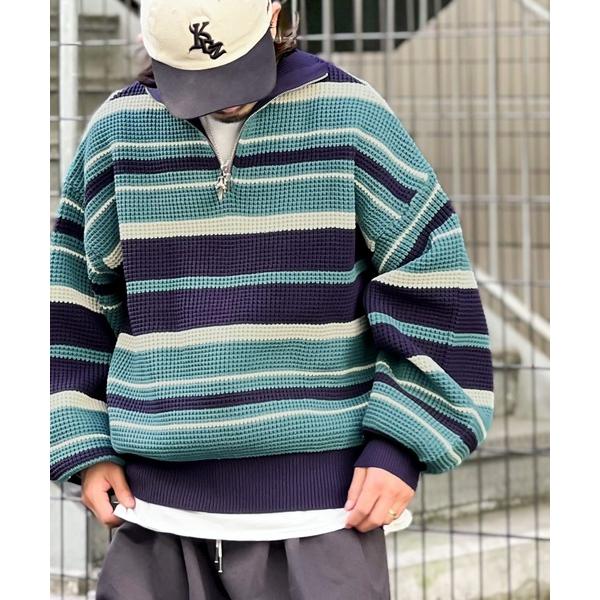 「Java」 長袖ニット X-LARGE ブルー メンズ