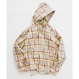 シャツ カラー アメリカンチェック フーディシャツ メンズ