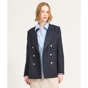 ジャケット テーラードジャケット ESTNATION / ドスキン メタルダブルジャケット レディース