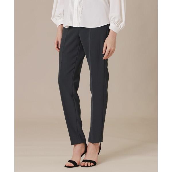 パンツ ストレッチダブルクロステーパードパンツ レディース