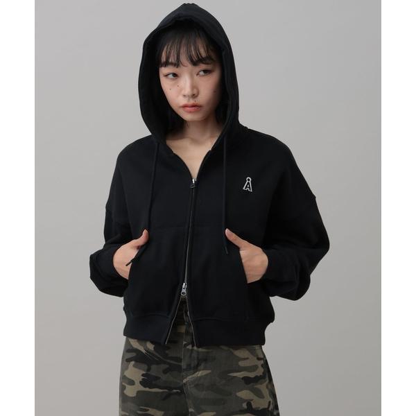 パーカー 「UNISEX」ALAND／ワッペンダブルジップパーカー レディース メンズ