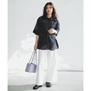 ワイドパンツ ジーンズ デニム デニムパンツ 「UNFILO DENIM」バギーデニム レディース