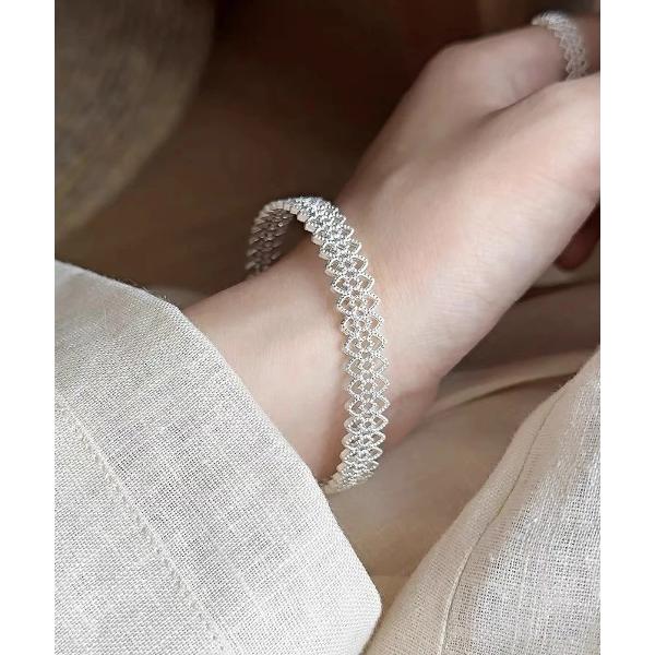 バングル シルバーレースバングル レディース