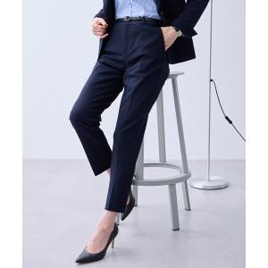 パンツ 「アルファブリック」ストレッチテーパードパンツ「セットアップ対応・UVカット」 レディース