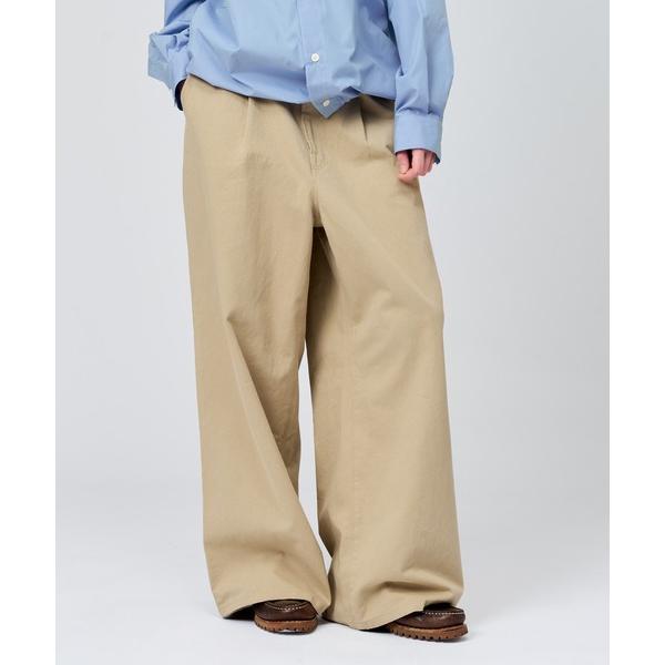 チノパン 1 TUCK CHINO SLACKS / ワンタックチノスラックス メンズ レディース