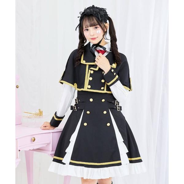 ワンピース 3wayゴールドチェーンのパンクジャンパースカート 8点セット