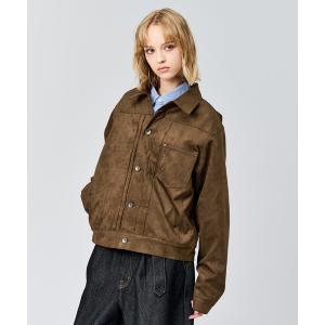 ブルゾン アウター FAUX SUEDE TRUCKER JACKET / フェイクスエードトラッカージャケット メンズ レディース