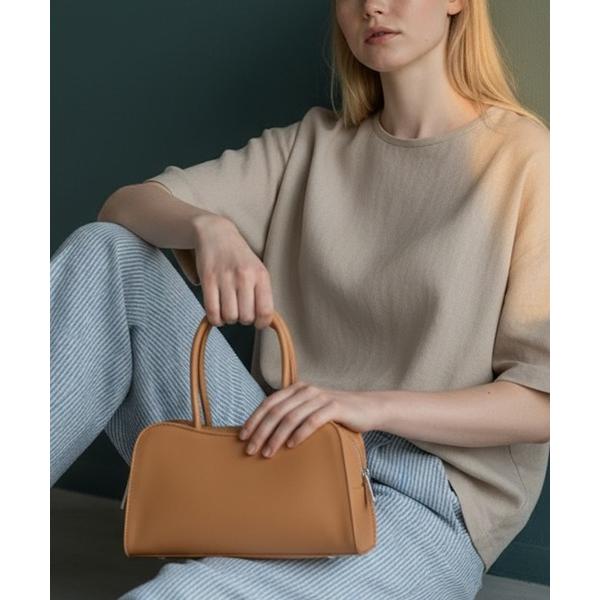 ショルダーバッグ バッグ Square-Shaped Faux Leather Basic Hand...