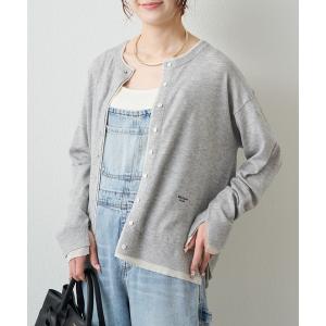 カーディガン レイヤード風ニットカーディガン レディース