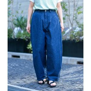 ジーンズ デニム デニムパンツ 「D.M.G / ディーエムジー」 6.5ozデニム サイドプリーツパンツ レディース