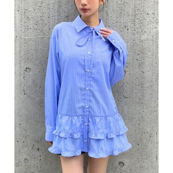 ワンピース 3.3 Field Trip／ティアードヘムシャツワンピース