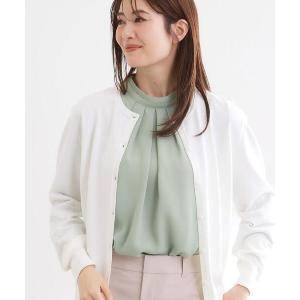 カーディガン レースデザインスリーブカーディガン レディース