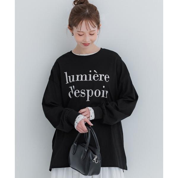 tシャツ 「WEB限定セール」コットンビッグシルエットロゴTシャツ レディース
