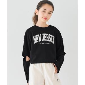 tシャツ キッズ 袖スリット長袖Tシャツ キッズ...の商品画像