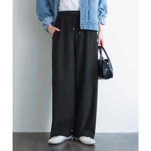 パンツ ストレッチリブイージーパンツ レディース