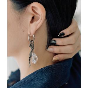 ピアス チェーン×クリア樹脂ピアス レディースの買取情報