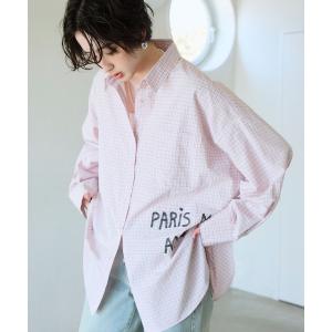 ブラウス シャツ プリントアソートBIGシャツ レディース