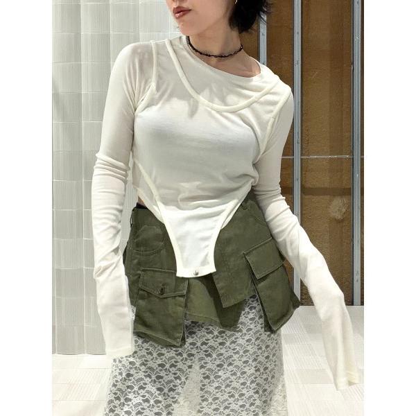 tシャツ PIPING LS TOP レディース