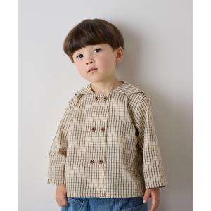 ブラウス シャツ ダブルボタンセーラーカラー長袖ブラウス キッズ 子供服 男の子 女の子