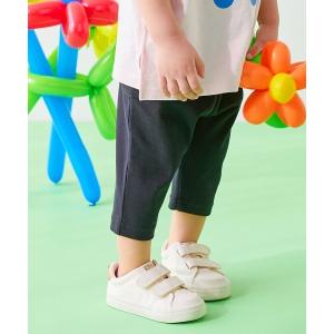パンツ 「EN-JOY」どっちも前だから1人でお着替え カラフル 無地＆総柄 7分丈リブパンツ キッズ 子供服 男の子 女の子
