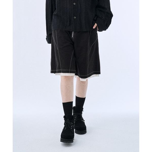 パンツ Layered shorts pants / レイヤードショーツパンツ メンズ