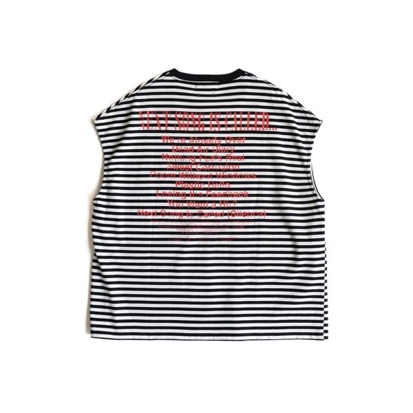 Glitch poem back print no sleeve / グリッチポエムバックプリントノ...