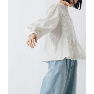 ブラウス シャツ LC/LLL シャーリングブラウス レディース