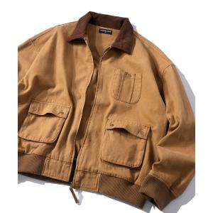 デニムジャケット gジャン ヴィンテージライク デニム/ダック ショートブルゾン オーバーサイズ メンズ レディース メンズ レディース