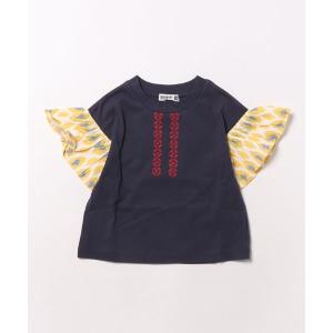 tシャツ 袖フリルカットソー半袖Tシャツ キッズ 子供服 女の子