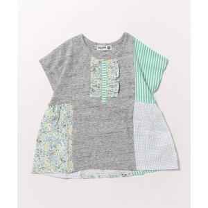 tシャツ パッチワークＴシャツ キッズ 子供服 女の子