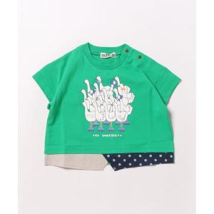 tシャツ アニマルプリント半袖Tシャツ キッズ 子供服 男の子 女の子