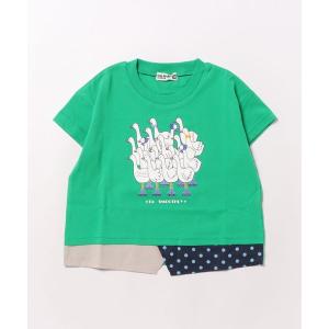 mezzo piano Bigイチゴ袖フリル 半袖Tシャツ【50％OFF】【SALE】【O_50