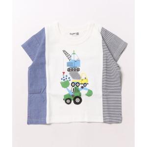 tシャツ 乗り物プリント半袖Tシャツ キッズ 子供服 男の子