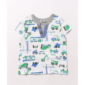 tシャツ 乗り物プリント半袖Tシャツ キッズ 子供服 男の子