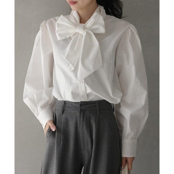 ブラウス シャツ 入学式 入園式 卒業式 リボンタイブラウス レディース