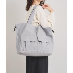 トートバッグ 「8ポケット／A4対応」撥水Wポケットドロストトート レディース