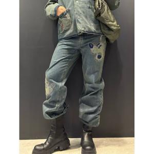 ジーンズ デニムロングトラウザー メンズ