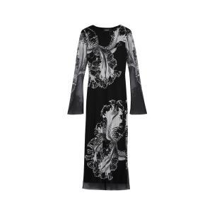 Desigual（デシグアル） ワンピース フラワーフロック加工のロング 