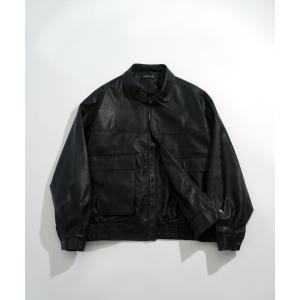 レザージャケット ライダース 2WAY ヴィンテージライク PU レザー 襟ボア ジップアップ レザレット ジャケット レディース メンズ