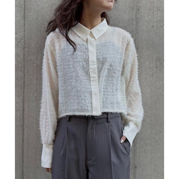 ブラウス シャツ 「＆ｇ'aime 」フェザーテールカットシャツ　Feather Tail-Cut ...
