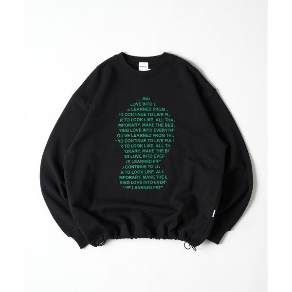 「WISH FOR EVER」 スウェットカットソー SMALL ブラック メンズ