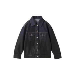 「MECRE」 デニムジャケット FREE ブルー レディース