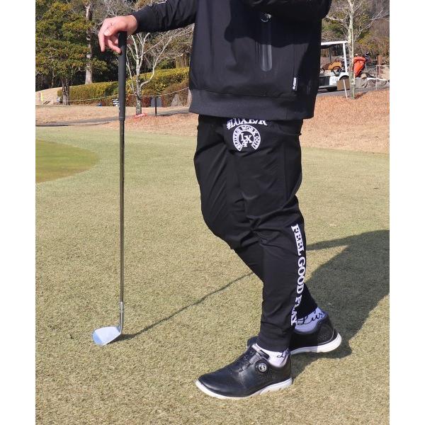 スウェットパンツ ジャージ (RM)「LUXE/R GOLF」ナイロン ストレッチ コード刺繍 ジョ...