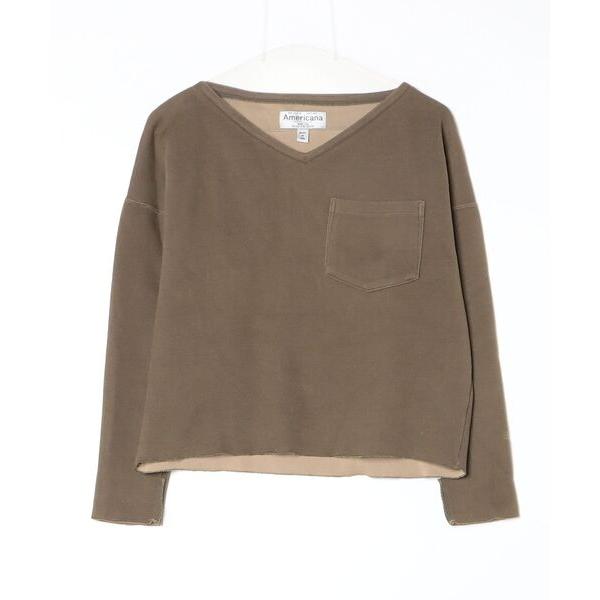 「AMERICANA」 長袖カットソー - グリーン レディース