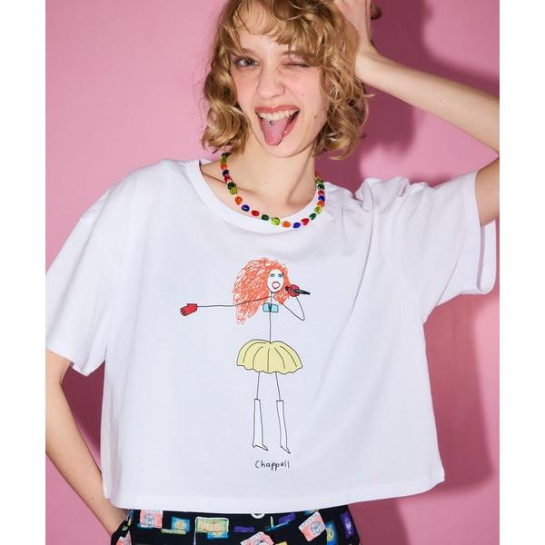 tシャツ 「BLACK SCORE」STICK CHAPPELL CROPPED T レディース