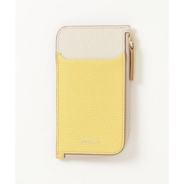 「TOPKAPI」 カードケース FREE レモンイエロー レディース