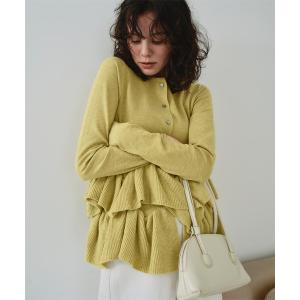 「titivate」 カーディガン L イエロー レディース