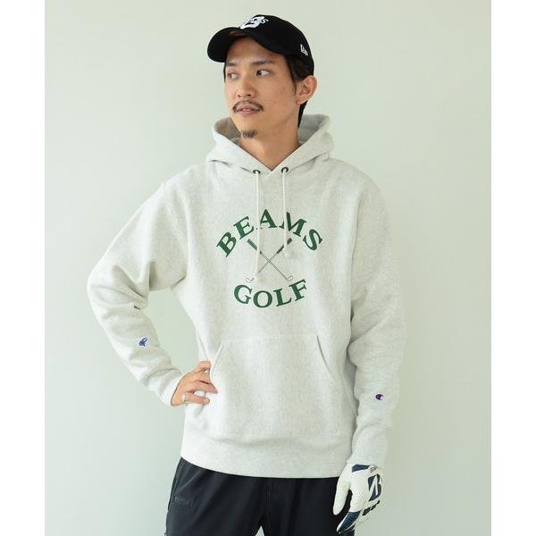 「BEAMS GOLF」 「champion」プルオーバーパーカー MEDIUM オートミール メン...