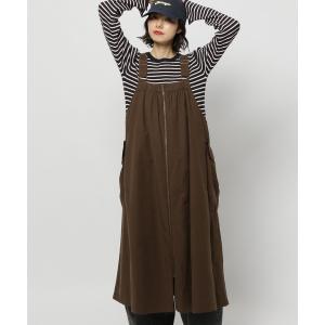 「niko and...」 サロペットスカート MEDIUM ブラウン レディース